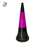 Traffic Cone Collars - Rose Red Reflective Cone Sleeve for Traffic Cone